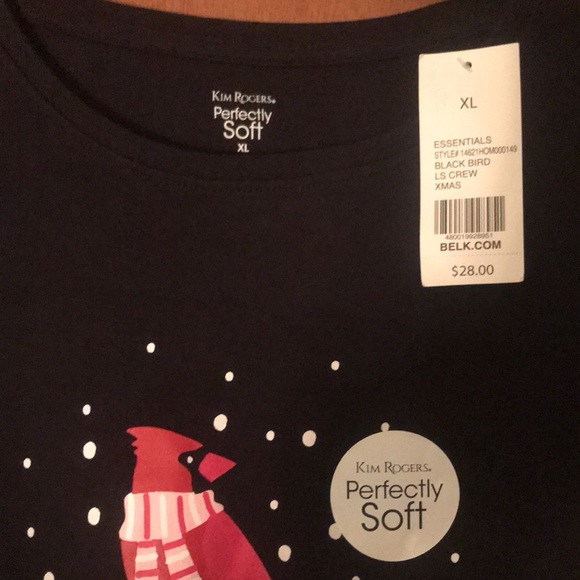 All cotton super soft ladies long sleeve winter T-shirt - Picture 3 of 6